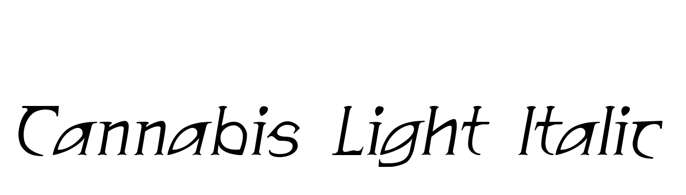 Cannabis Light Italic
